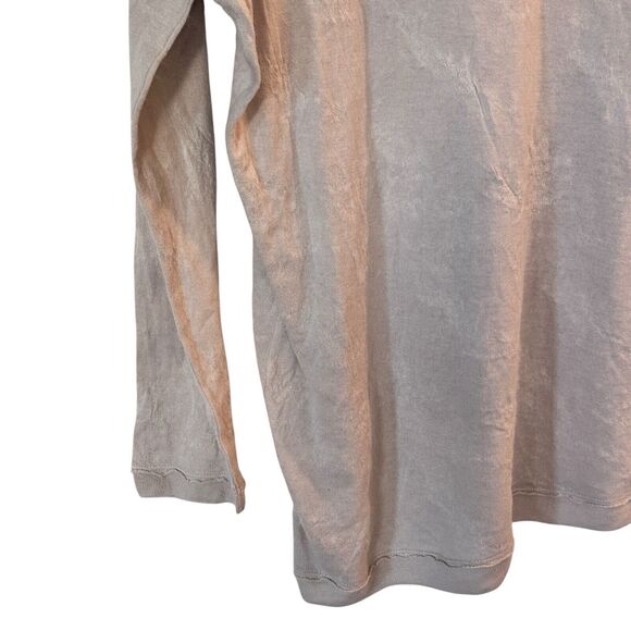 Pas de Calais M Wool Cotton Textured Long Sleeve Sweater Taupe  Made In Japan 36 - Picture 12 of 12